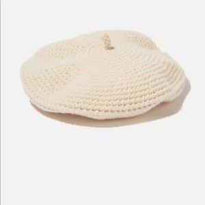 Cotton On Camille Crochet beret in white